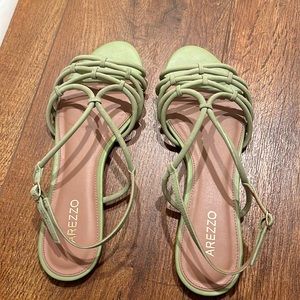 Cute green sandals from Arezzo